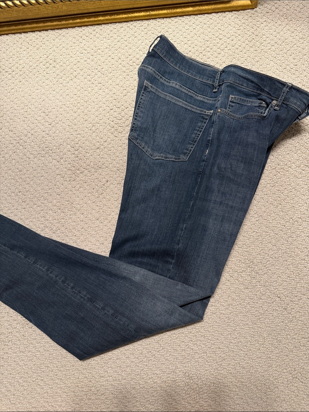 Reiss Men's Straight Indigo Blue Jeans